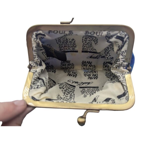 New Laurel Burch Canine Family Coin Purse or Dog Cosmetic Bag With Kiss Lock - Picture 3 of 13